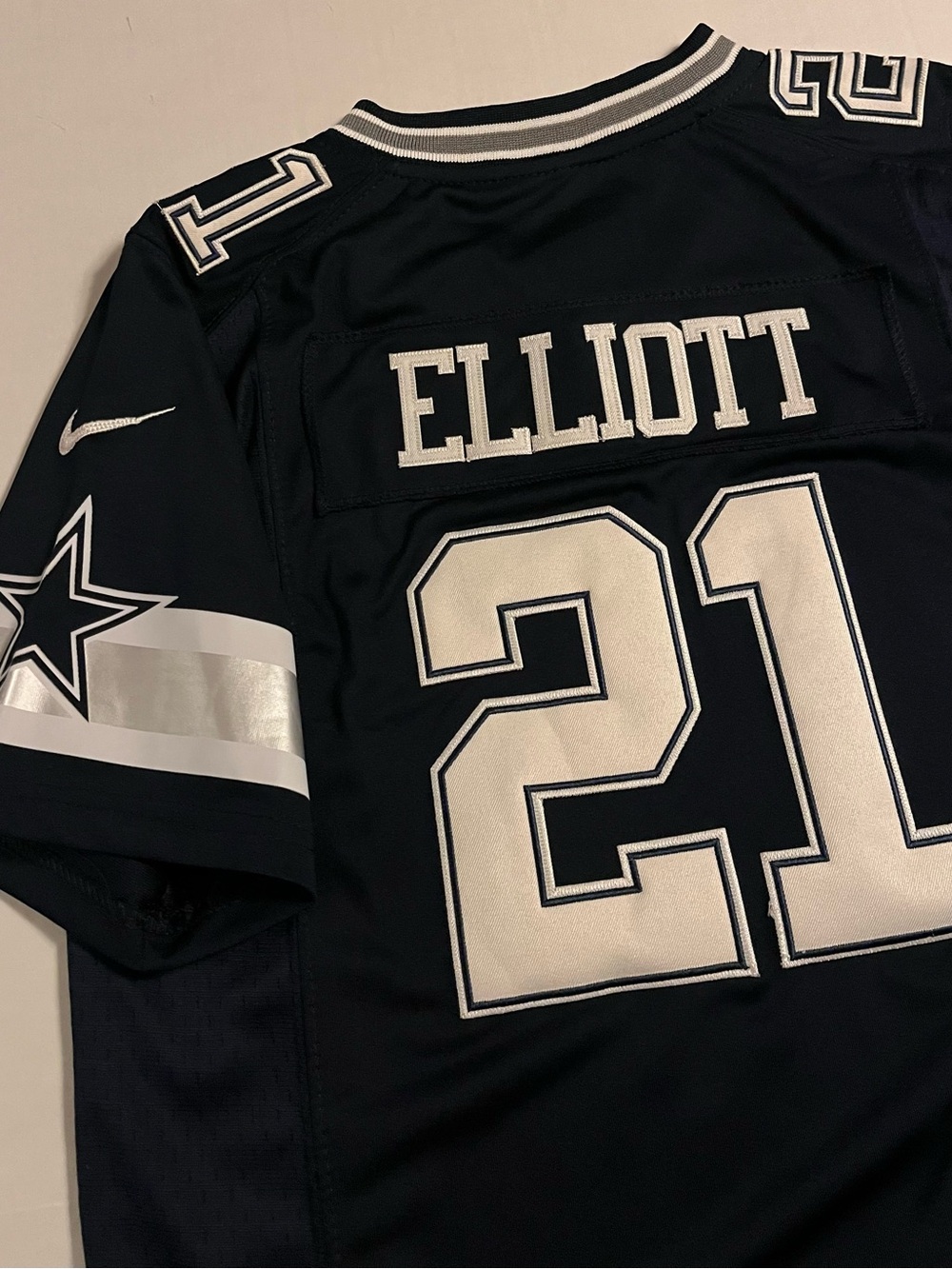 Nike Dallas Cowboys Ezekiel Elliott NFL Blue Football Jersey #21 SMALL On Field